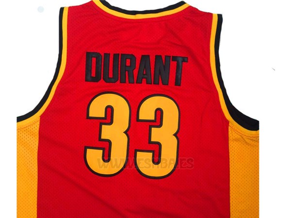 Camiseta Oak Hill Kevin Durant #33 Rojo